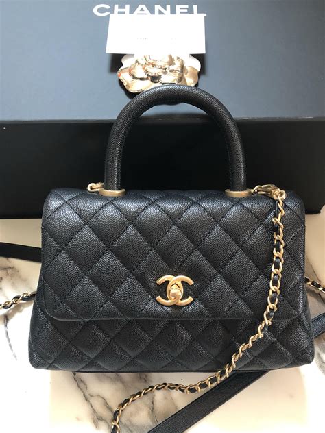 chanel mini coco top handle|Chanel coco handle small.